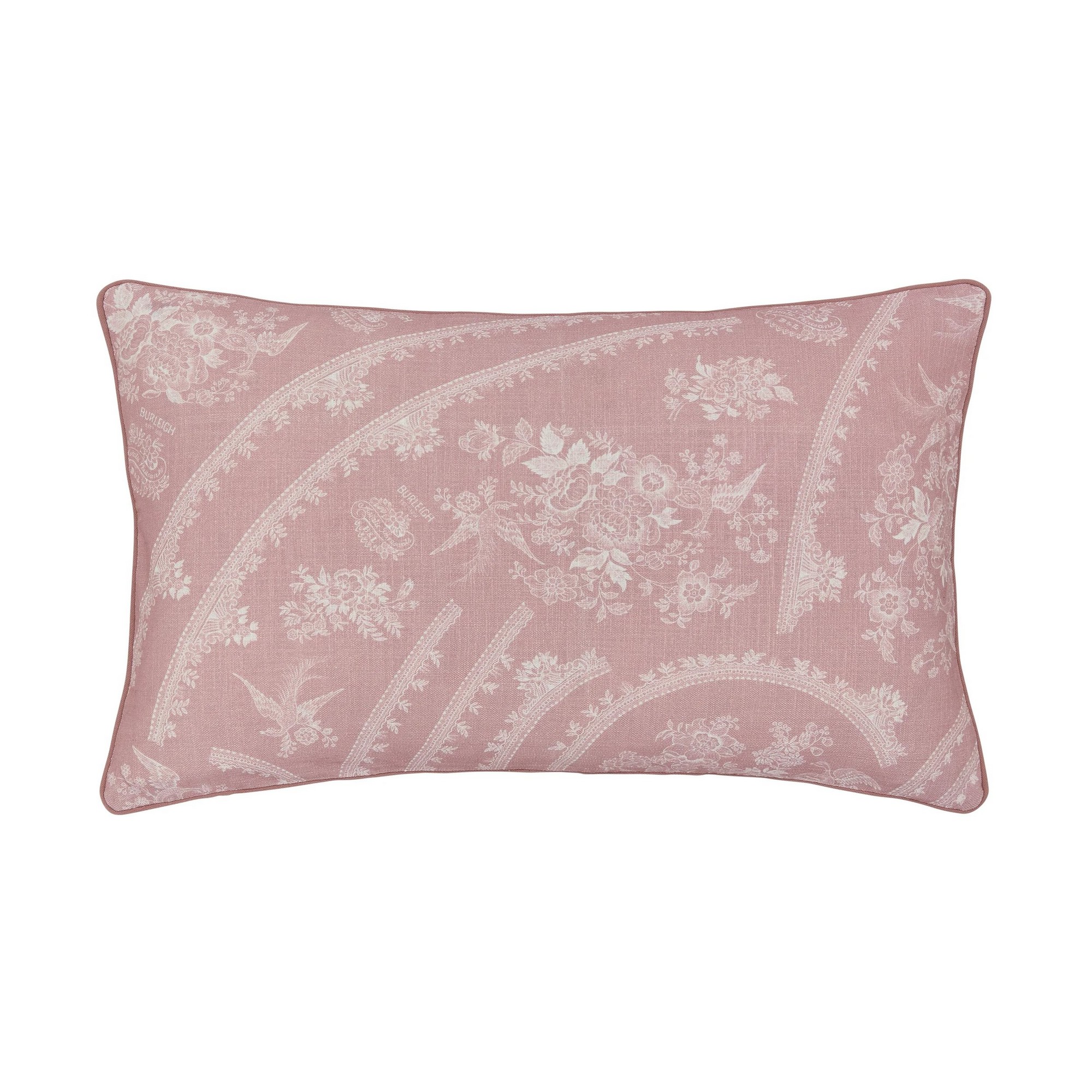 Asiatic Pheasants Cushion By Burleigh X Bedeck Of Belfast In Pink